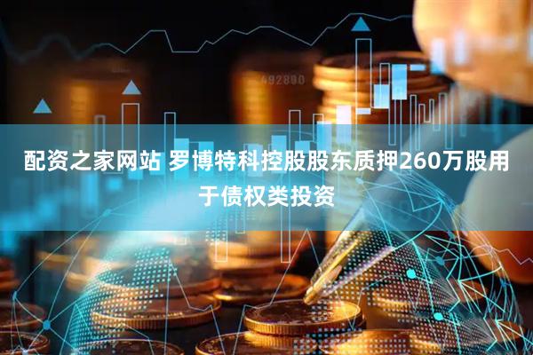 配资之家网站 罗博特科控股股东质押260万股用于债权类投资