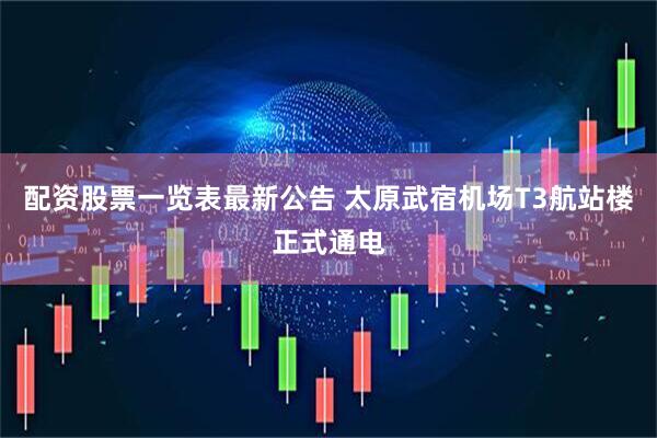 配资股票一览表最新公告 太原武宿机场T3航站楼正式通电